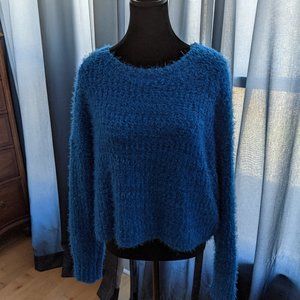 JustFab Cropped Eyelash Sweater